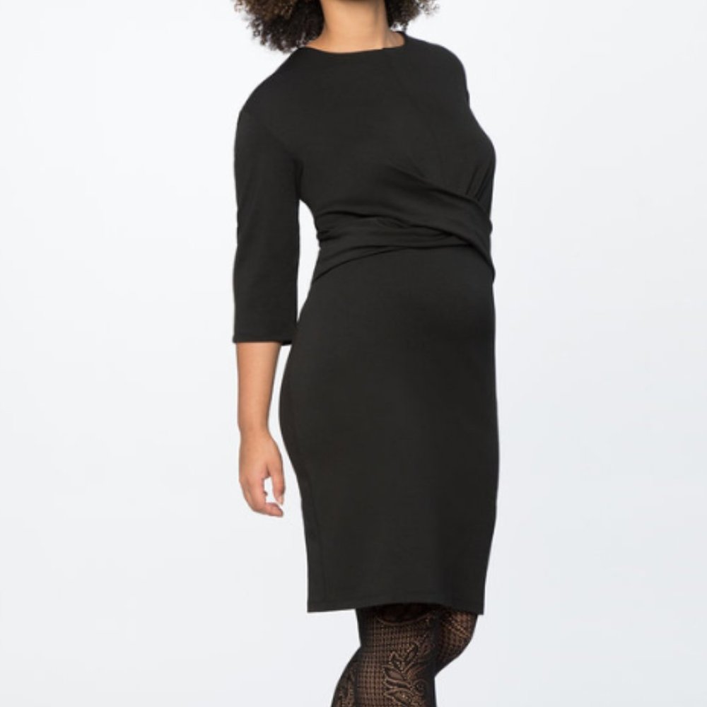 Eloquii 18 knit dress NWT black